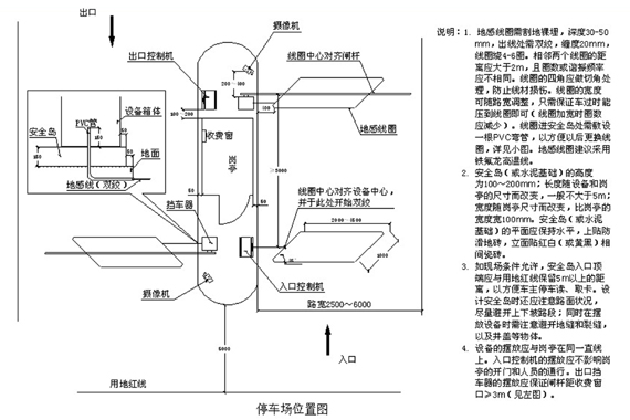 智能停车场中的停车场设备、安全岛、岗亭安装注意事项